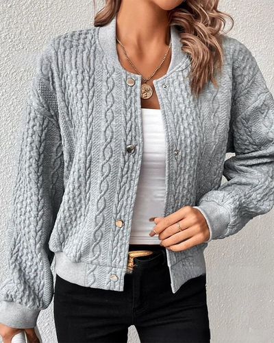 Sydney | Comfortable knitted jacket with handmade details