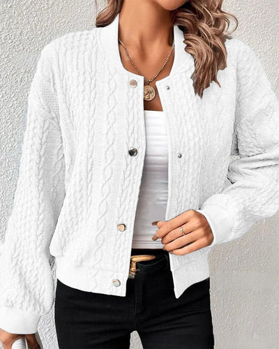 Sydney | Comfortable knitted jacket with handmade details