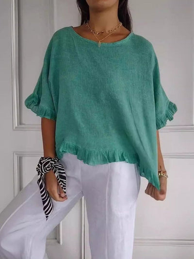 DEMETRIA | RUFFLE TOP