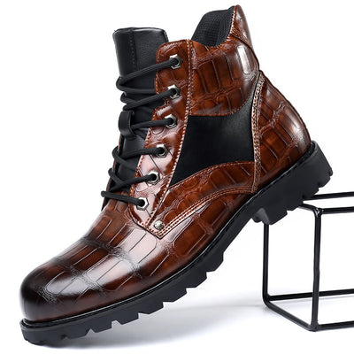 Gunner | Crocodile Leather Boots