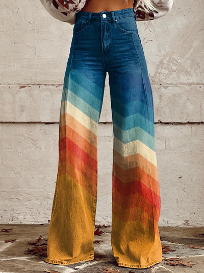 Aurora | Retro Flared Trousers